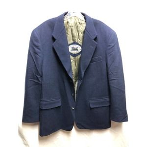 Henry Grethel blue wool blazer jacket M